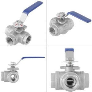 VALVULA DE 3 VIAS ROSCADA 200LB T316 3/4