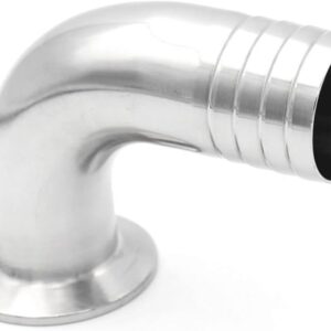 CODO 90 SANITARIO CLAMP CON ESPIGA T304 1
