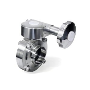 VALVULA MARIPOSA MICROMETRICA CLAMP 2 INOX T304