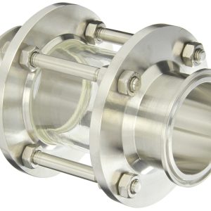MIRILLA SANITARIA EN LINEA CON VIDRIO CLAMP OPR T316 1 1/2