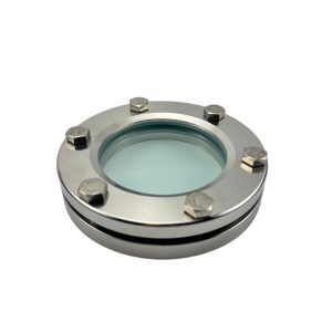 MIRILLA SANITARIA SOLDABLE CON BRIDA T304 150 MM
